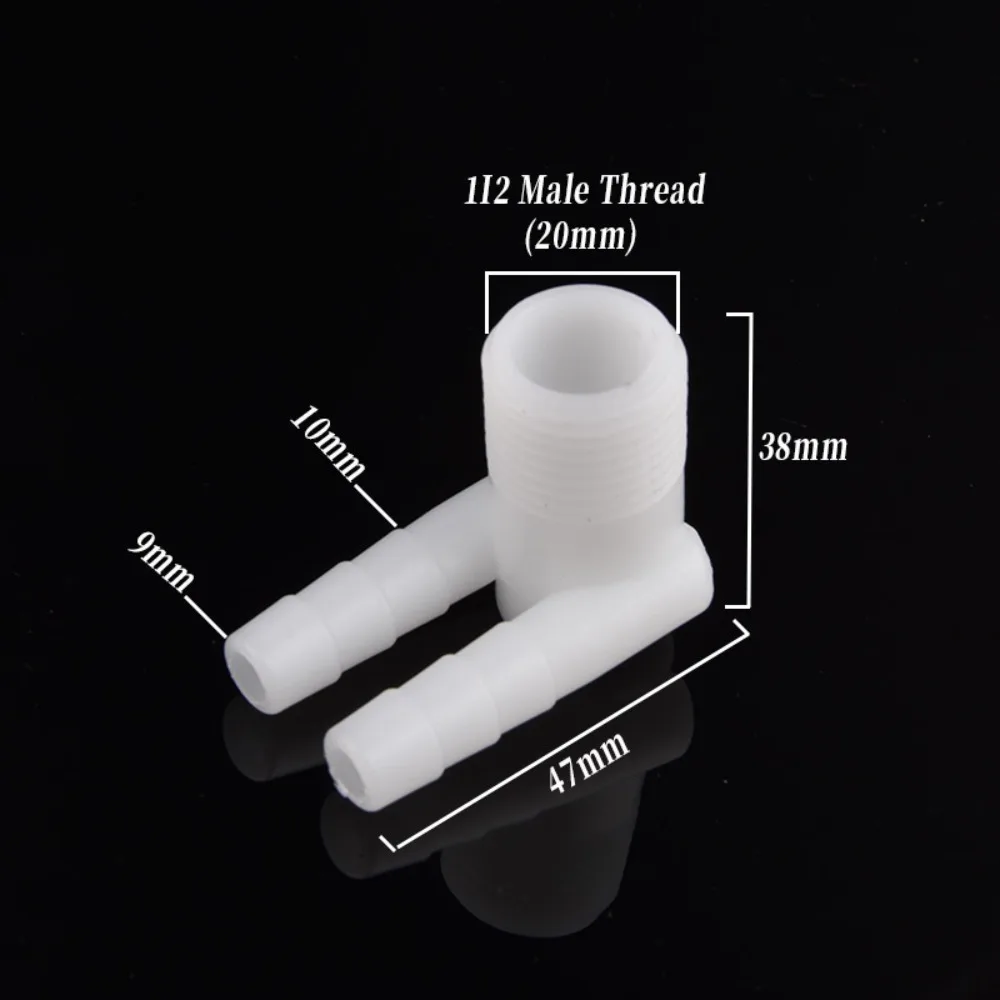 Plastic Male Thread Water Divider Multi Outlet Barbed Port Hose Splitter Manifold Distributor 9mm 3-Way 4-Way