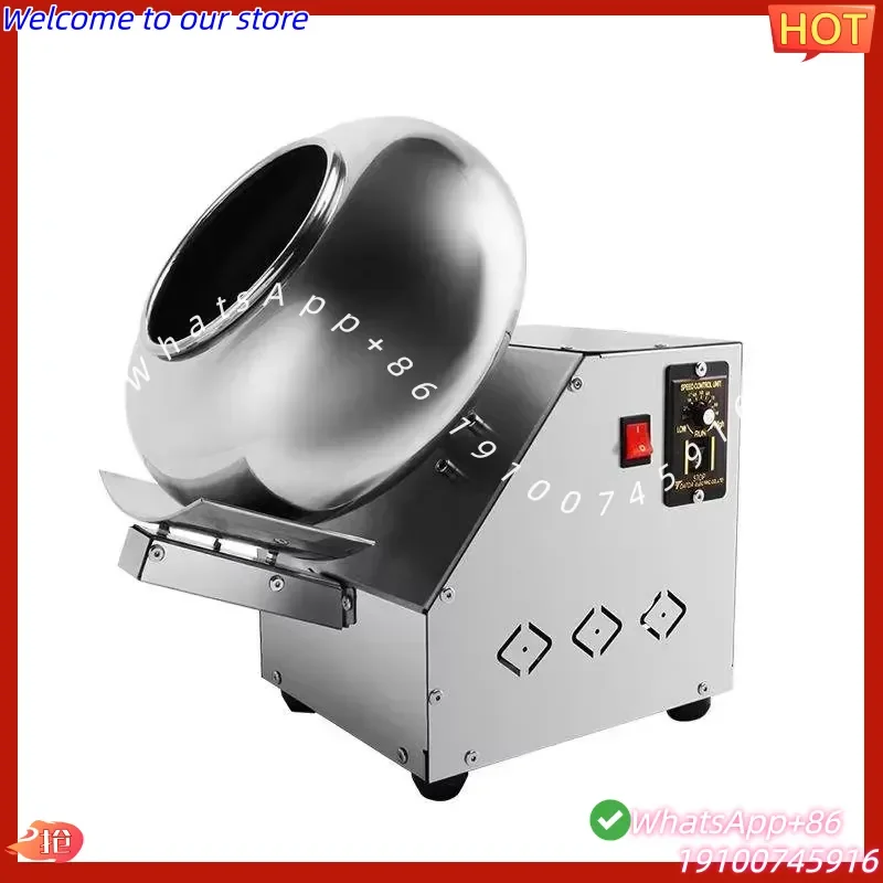 2026Hot ZONELINK Commercial Electric Heating Function Chocolate Almond Nut Coating Machine Peanut Sugar Coating Machine