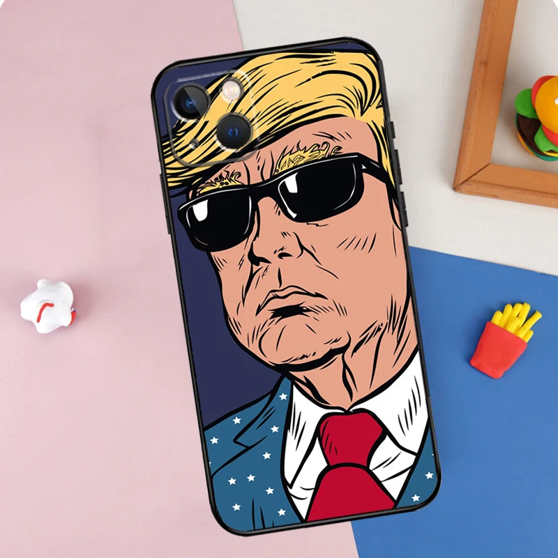 Trump 2024 Phone Case For iPhone 11 12 13 14 15 16 Pro Max 12 13 Mini X XR XS MAX Plus Cover