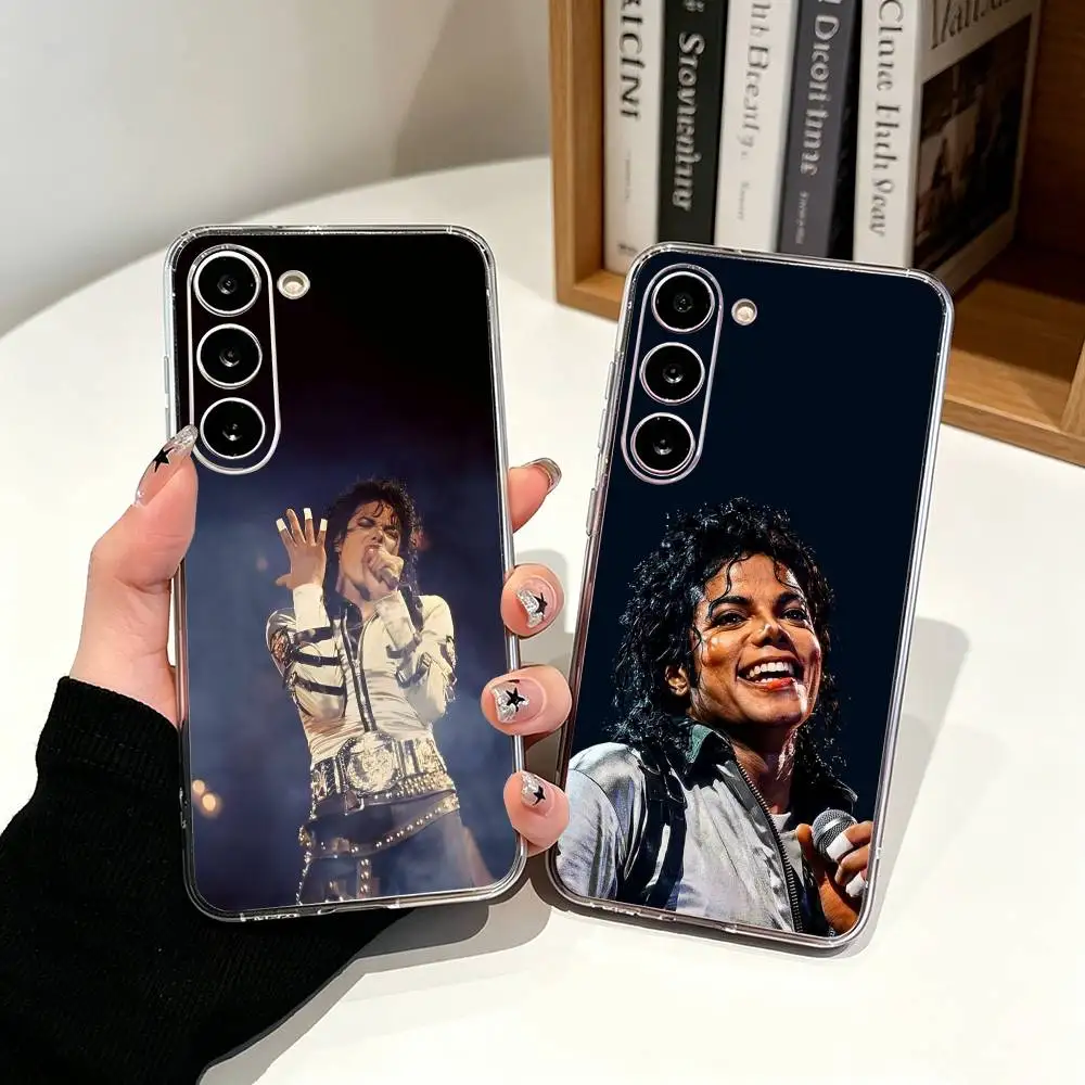 

King of Pop Michael Jackson Clear Phone Case for Samsung Galaxy A71, A70, A52, A51, A40, A30