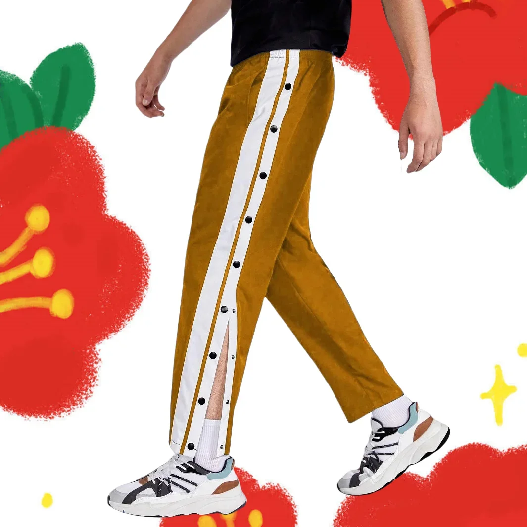 New Men's Casual Autumn Trousers, Featuring an unfastening Button Design, Trendy Chic, Specially Designed for Autumn Sports.