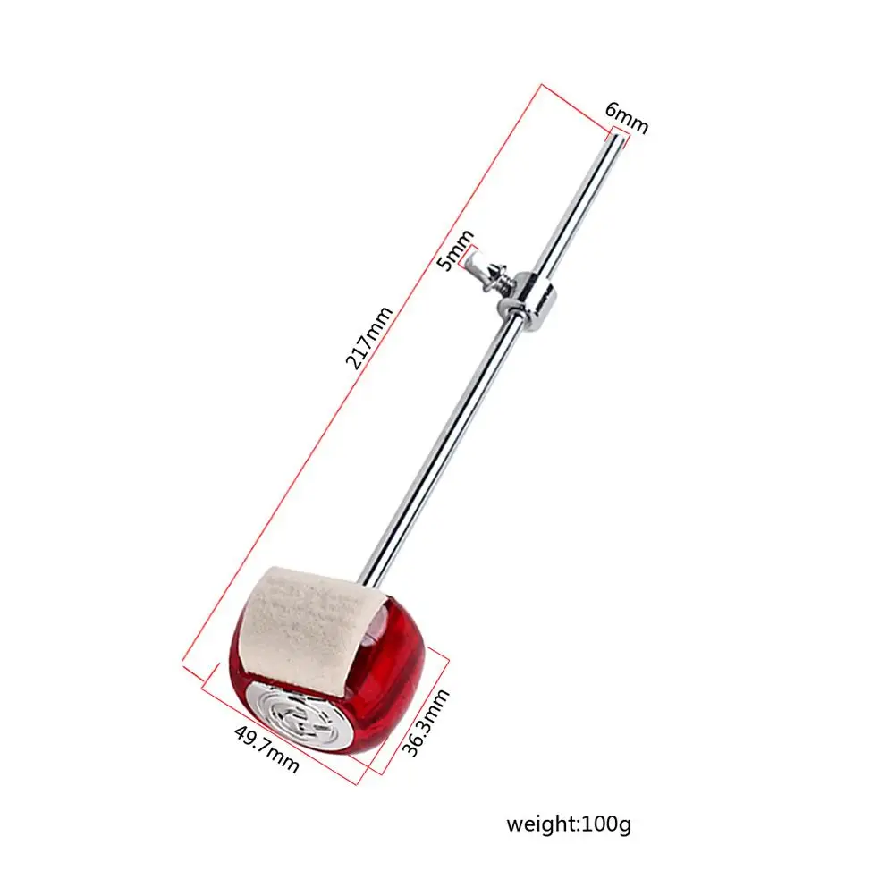 

Drum Hammer Beater Accessories Percussion Hammer Durable Metal Felt Replacement Practice Percussion Tool Pedal