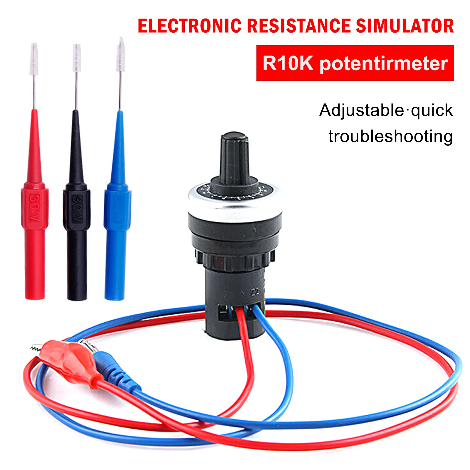 New Style Auto Car Circuit Tester Sensor Signal Resistance Simulator Fuel Diagnostic Tool Analog Generator Resistance Senso