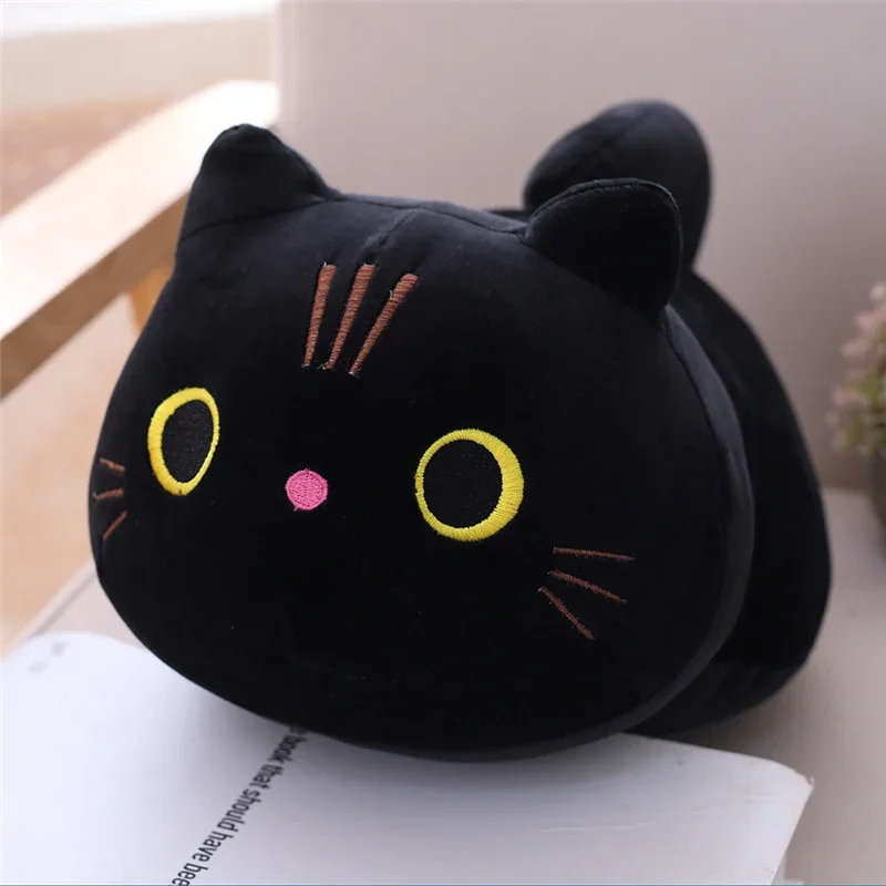 20cm bonito gato macio pelúcia travesseiro sofá almofada kawaii brinquedo de pelúcia recheado dos desenhos animados animal boneca adorável presente