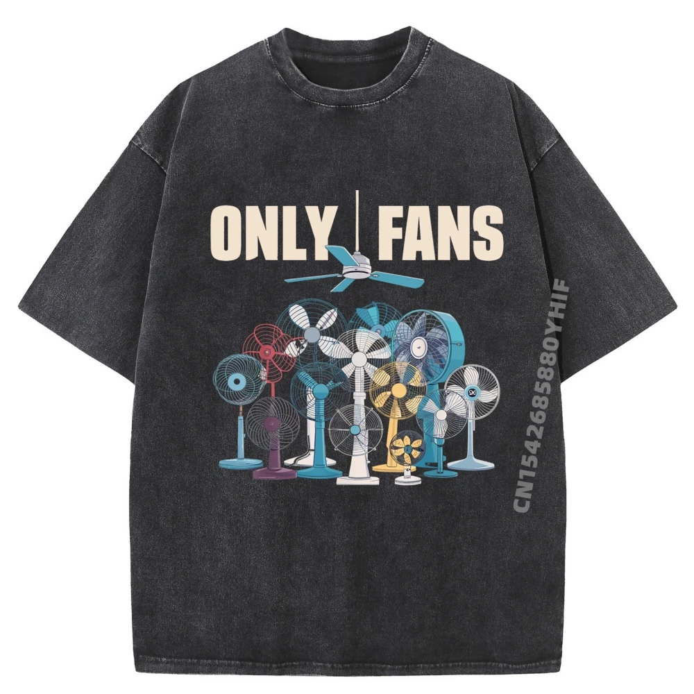 

Only Fans Plus Size Men Clothing Funny Shirt Washed Tops T Shirt Family Graphic Tees Breathable Tops Daily Wear