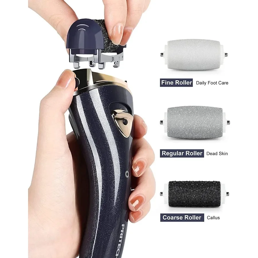 Portable Electronic Foot File Pedicure Tools for Home Use: Professional Electric Callus Remover Kit Designed to Treat Dead Hard