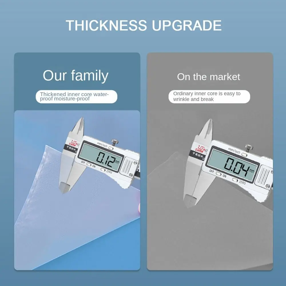 Transparent Bag File Folder Portable 30/60 Pages A4 Document Bag Large Capacity Cartoon Archives Bag