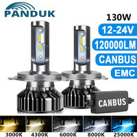 OVEHEL Car Lights H4 LED CANBUS LED H7 120000LM H11 Lamp Headlight Bulbs H1 H9 9005 9006 HB3 HB4 4300K 6000K for 12V 24V Truck