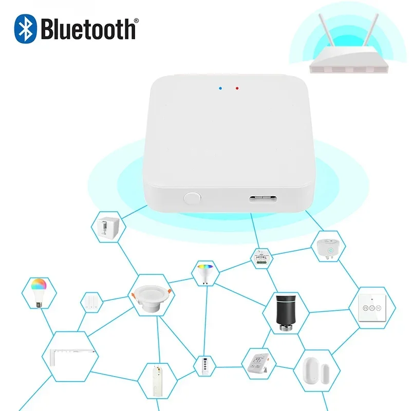 Hub de automatización inteligente para el hogar, Hub multimodo con Bluetooth, malla, Control por voz, compatible con Alexa y Google Home, Tuya Smart Life