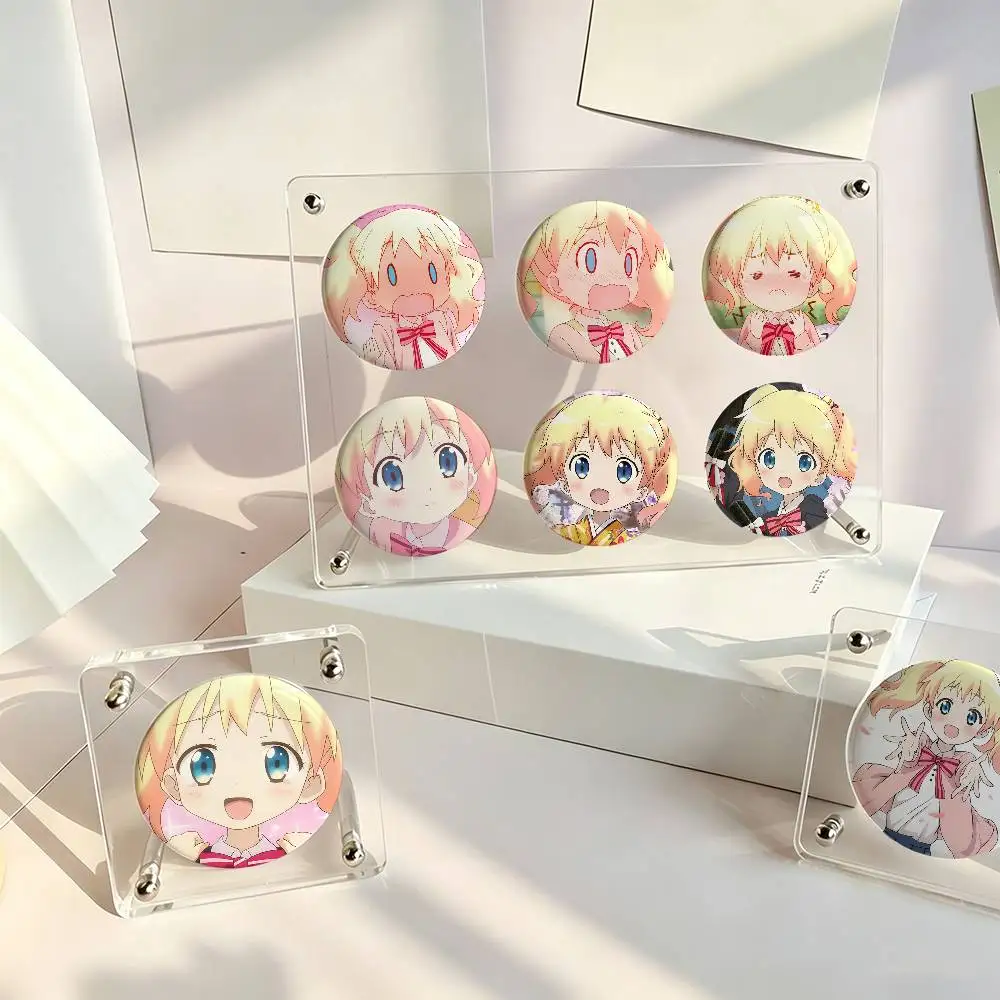 1pc Alice Cartelet Anime Characters Cartoon Style Badge Brooches On Backpack Decoration Round Enamel Pins For Accessorys