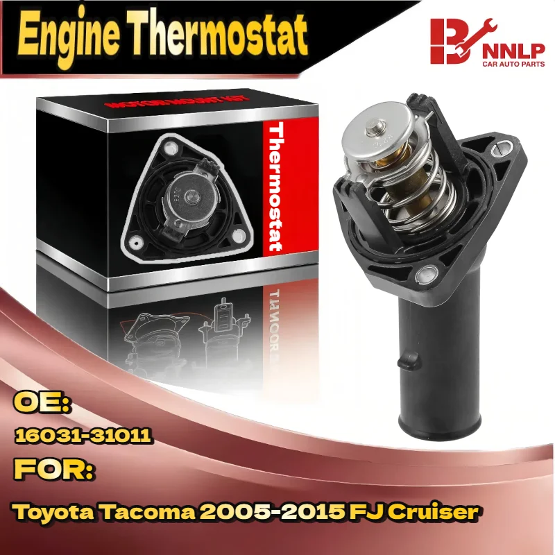 

Thermostat Housing Assembly w/Thermostat for Toyota Tacoma 2005-2015 FJ Cruiser 160310P010, 1603131010, 1603131011