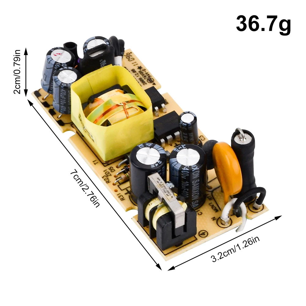 AC 100V-240V a DC 5V 12V 1A 2A 2.5A modulo di alimentazione a commutazione interruttore di protezione da cortocircuito a sovracorrente da