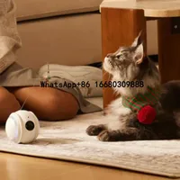 Smart Robot WiFi Pet Cats Toy Security 1080P Wireless Interactive for Cats Remote Control Via App