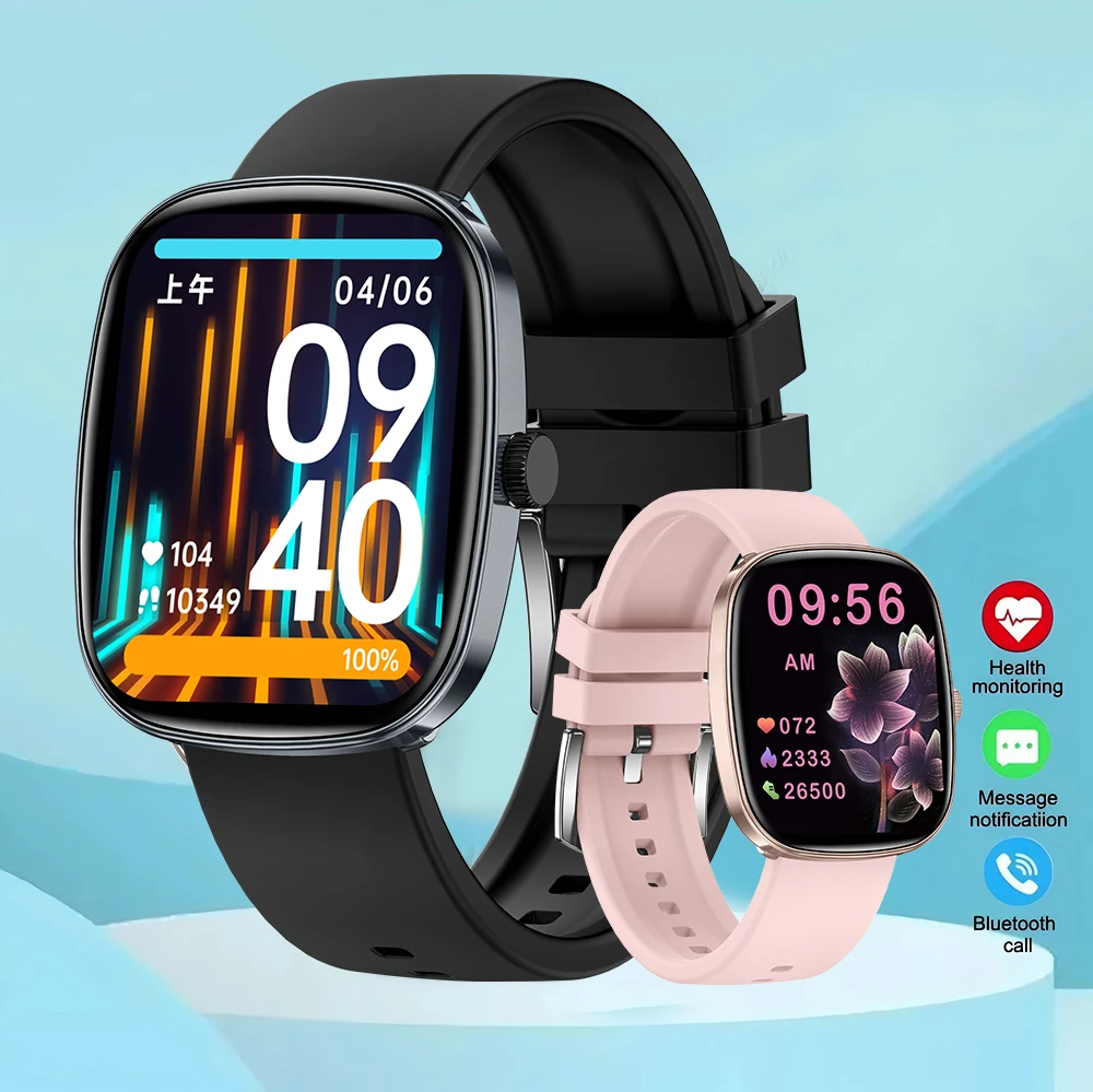 1,83-дюймовые водонепроницаемые умные часы с уведомлением на вызов, мониторинг сна, спортивные шагомерные оповещения о информации для IPhone Android 1,83-дюймовые водонепроницаемые умные часы с уведомлением на вызов, мониторинг сна, спортивные шагомерные оповещения о информации для IPhone Android