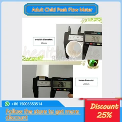 100pcs Disposable mouthpiece for children adult portable breathing monitoring spirometer accessories lung peak flow meter