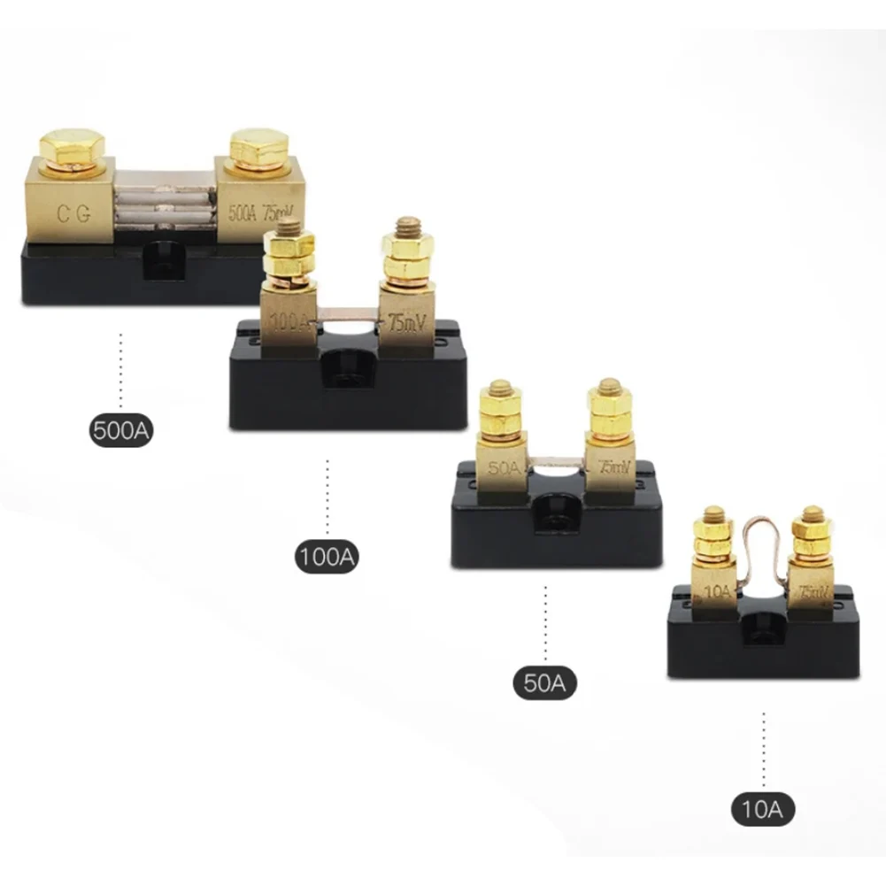 50A 50mV Copper Brass DC Shunt Resistor Kit Compliant with GB/T7676 and IEC 61010 for Reliable Current Sensing