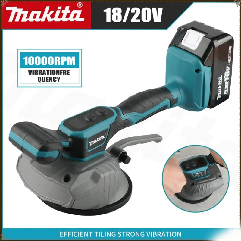 Makita 18V Cordless Tile Vibration Machine Adjustable Speed Professional Power Tool for Wall And Floor Tiling Battery Not Includ