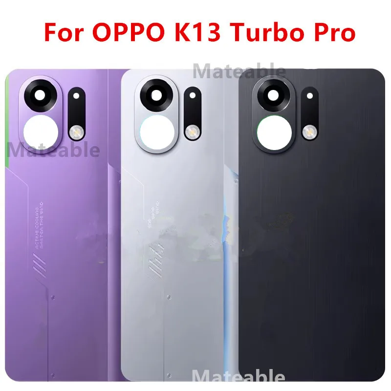 K13Turbo Pro Housing For OPPO K13 Turbo Pro 5G Battery Back Cover Repair Replace Door Rear Case + Camera Lens China Version