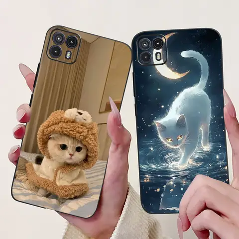 For Motorola Moto G50 Case XT2137-1 XT2137-2 Cover Cute Cat Flower Cartoon TPU Back Shell For Motorola Moto G50 5G XT2149-1 Capa