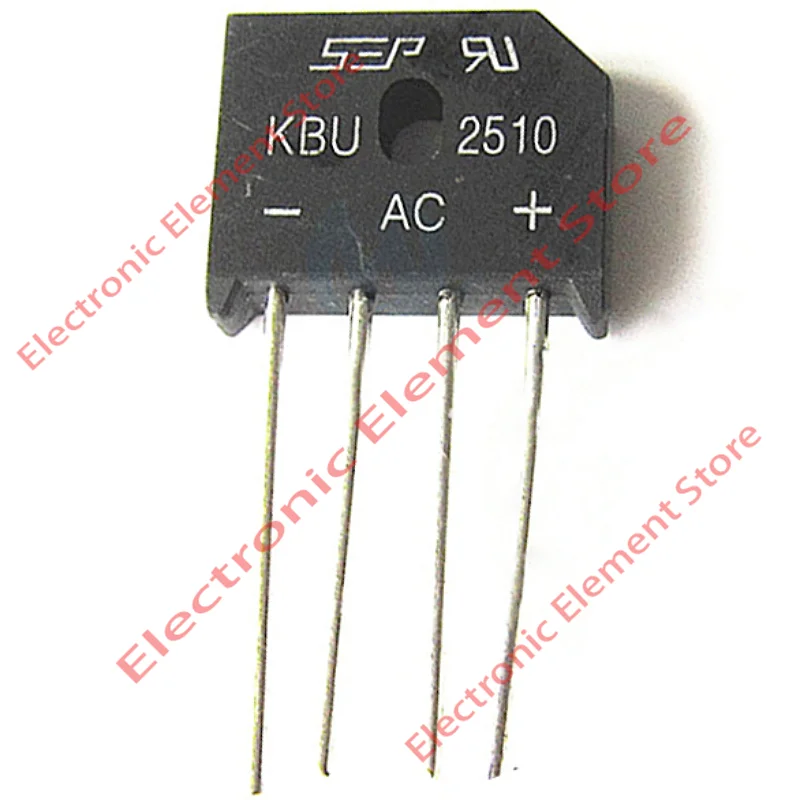 5PCS KBU2510 Rectifier Bridge 25A 1000V KBU-4