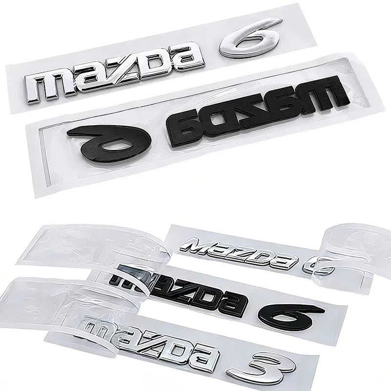 1 Stück 3D ABS Auto-Buchstaben-Emblem Aufkleber für Mazda 3 Mazda 6 - Heck-Kofferraum-Dekor Auto-Außendesign Zubehör Mazda8 – Detail 4
