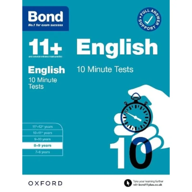 

BOND 10 MINUTE TESTS АНГЛИЙСКИЙ 89 EA PB Bond 11 Oxford University Press 9780192784957 Книга