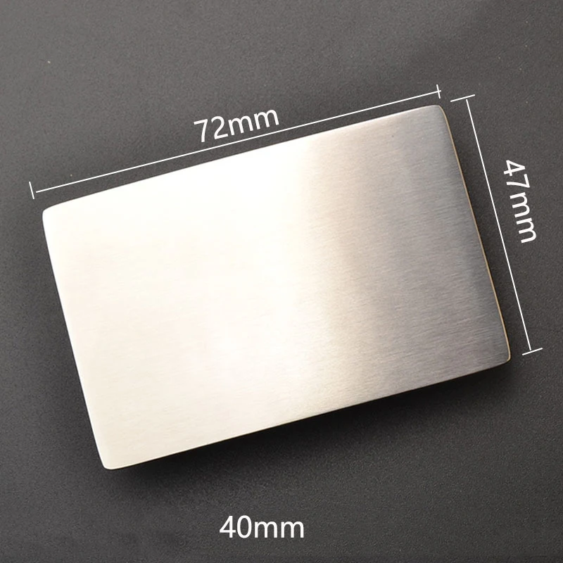 Deepeel 40mm czyste klamry paska ze stali nierdzewnej gładka klamra paski płócienne dla mężczyzn wypoczynek DIY skórzane rękodzieło akcesoria do dżinsów