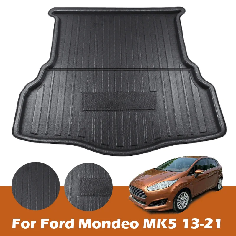 Für Ford Mondeo MK5 13-21 Kofferraummatte Hintere Bodenwanne Kofferraumauskleidung Teppich Laderaummatte Schmutzschutz-Styling