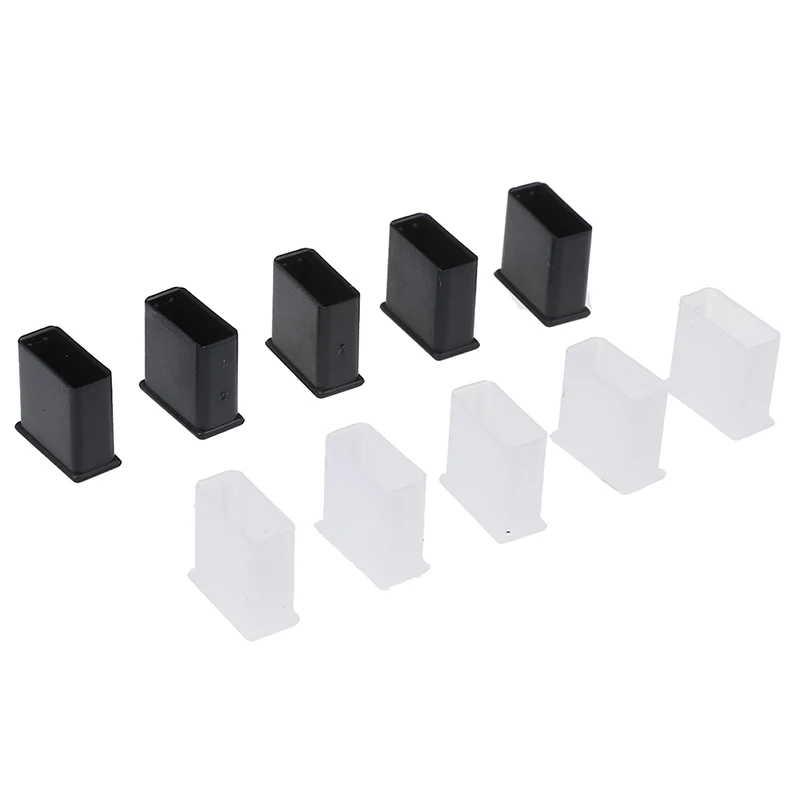 10Pcs Plastic USB Male Anti-Dust Plug Stopper Cap Cover Protector Lids Plastic