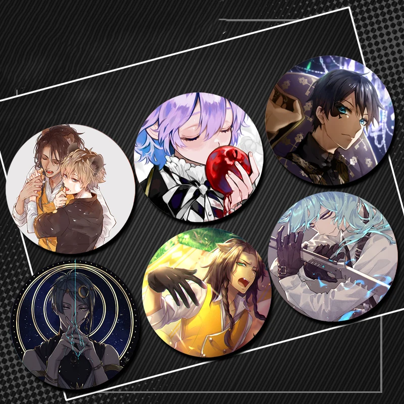 Круглые-эмалированные-булавки-в-стиле-аниме-«Квитая-страна-чудес»-черно-белая-брошь-ручной-работы-значок-для-косплея-с-героями-мультфильмов-ювелирные-аксессуары-подарки-58-мм