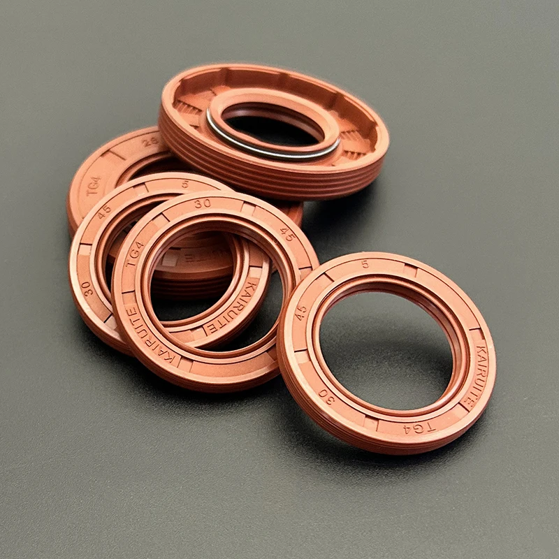 Seal oli rangka Fluororubber TG4 tahan korosi tahan suhu tinggi tahan aus FKM ID 22mm~24mm OD 35mm~50mm