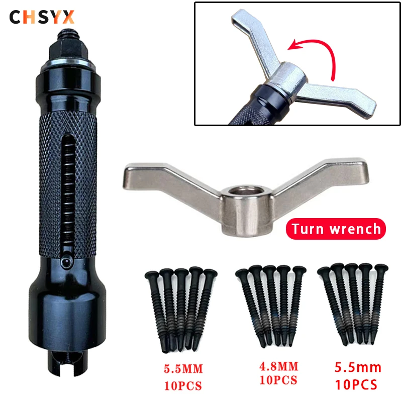 New style Lock Cylinder Lock Core Repair Tool Nail Puller Lock Core Removal Tool Stainless Steel Nail Puller Screw Cylinder