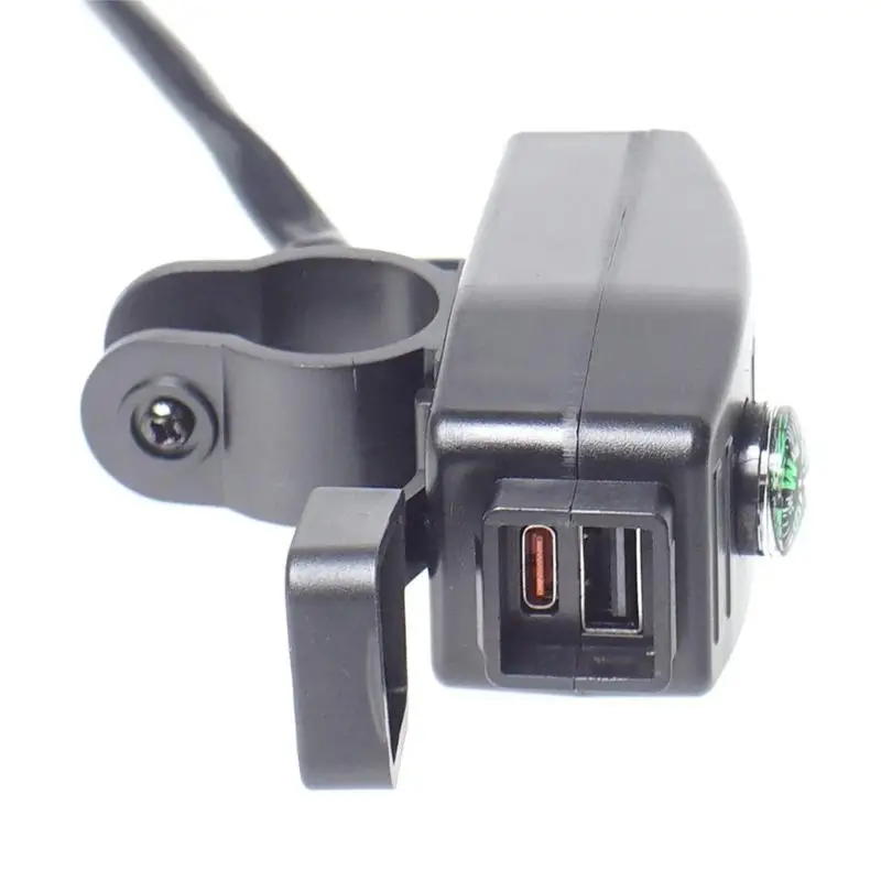 31BC Motorcycle Phone Chargers With Waterproof Cover And Built In Directional Compasses