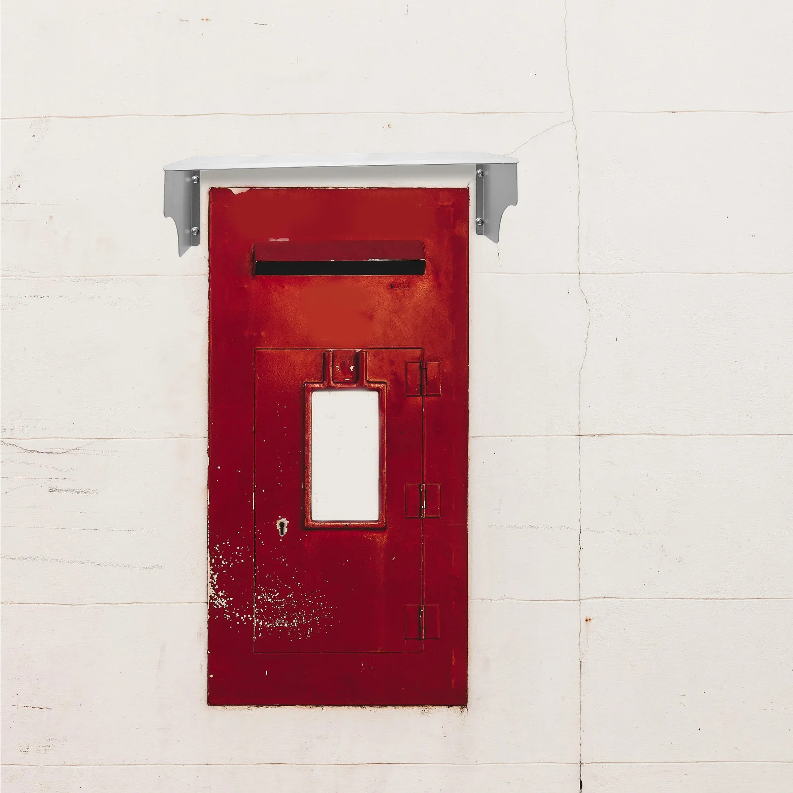 

Stainless Steel Mailbox Rain Cover 405Mm Outdoor Waterproof Roof Plate Wall Mounted Letterbox Shelter Garden Charging Station