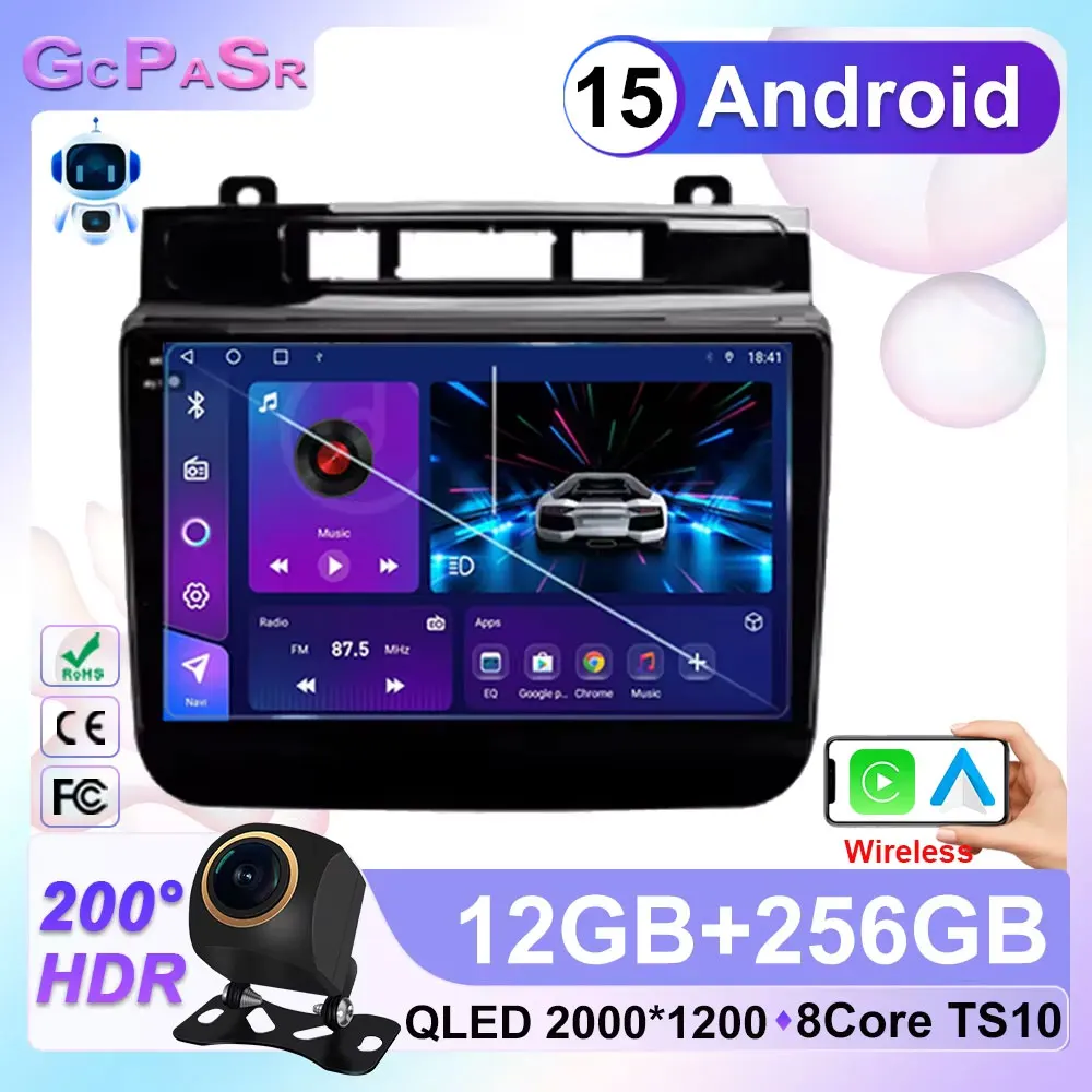 

Android 15 For Volkswagen Touareg FL NF 2010 - 2018 Multimedia Car Monitor Lettore Autoradio Player Navigation GPS Stereo Radio