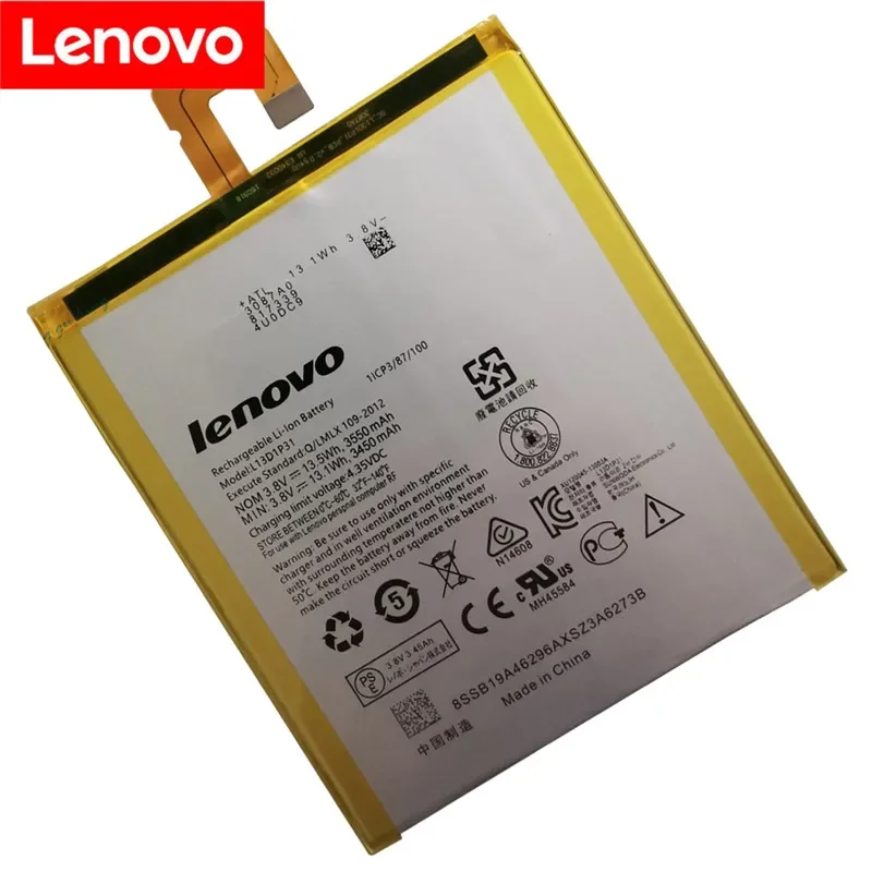 100% Original  New L13D1P31 Battery For Lenovo Pad A3500 S5000 S5000-H tab 3 7 TB3 710i 710F tab2 A7 A7-30 A7-10F A7-20F Bateria