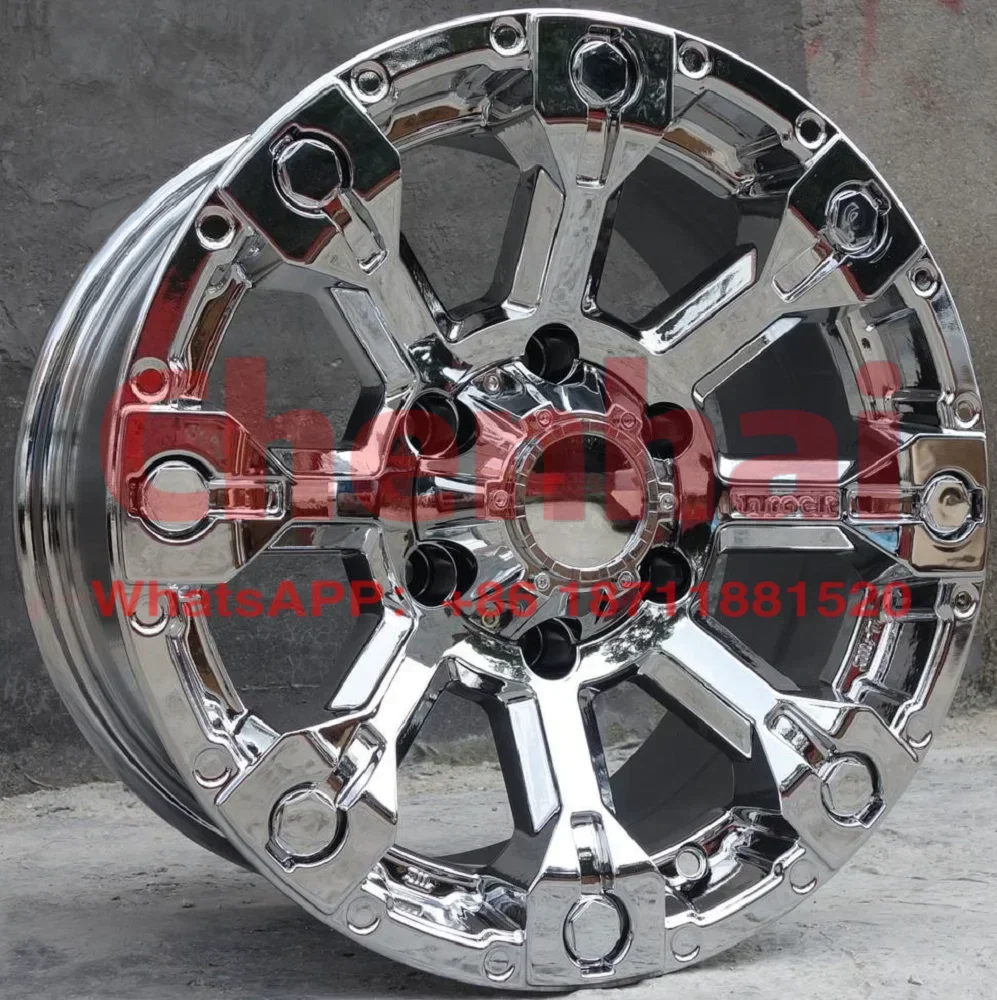 Chrome 18 Inch 18x8.5 6x139.7  Off-Road Wheel Hub Alloy Rims