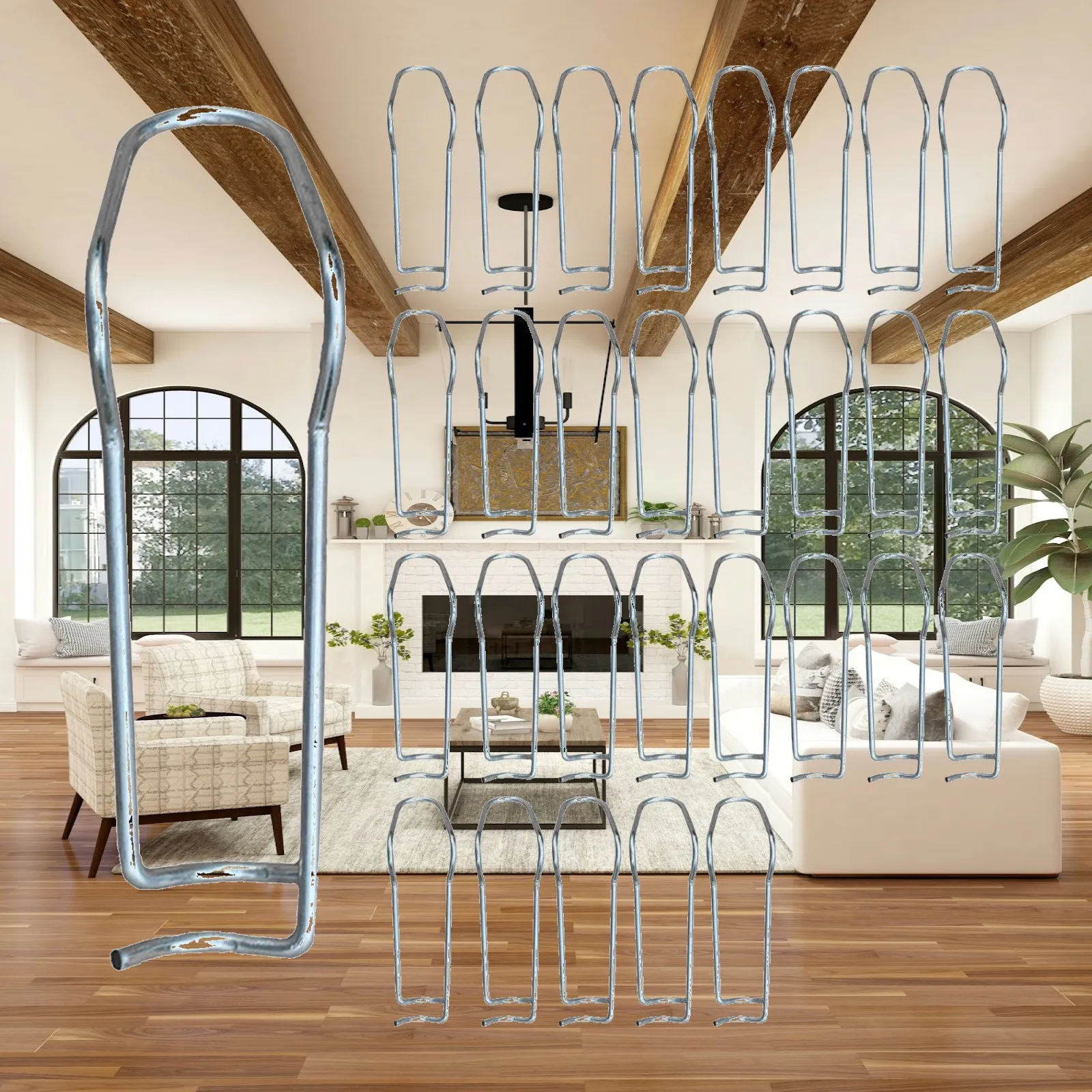 30 Pcs Climbing Pipe Support Tool Garden Plant Cages Connector Plant Shed Construction Climbing Frame Connector Fixing Clips