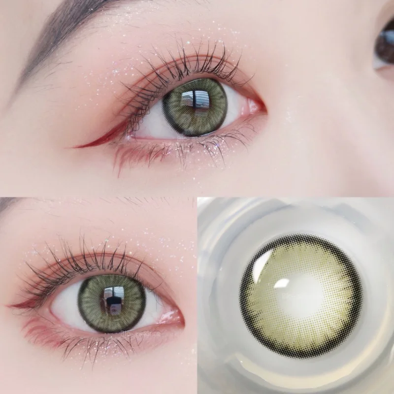 Bio-essence 1Pair Colored Contact Lenses Color Lens Eyes Lentillas Verdes Naturales Lenses With Diopters Fashion Lenses