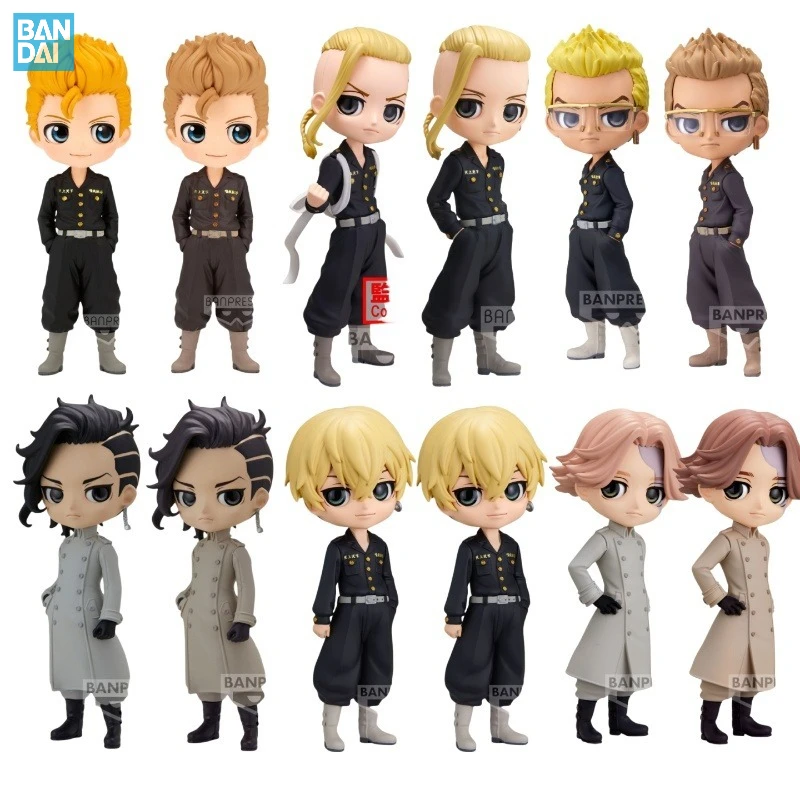 

Authentic BANDAI Banpresto Qposket Tokyo Revengers Ken Wakui Takemichi Hanagaki Figure Anime Collectible