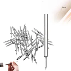 50/100pcs Double-Head Skirting Thread Seamless Nail With 1 Tool Metal Rust-Proof Nails Wood No Trace Fixator Screws Set