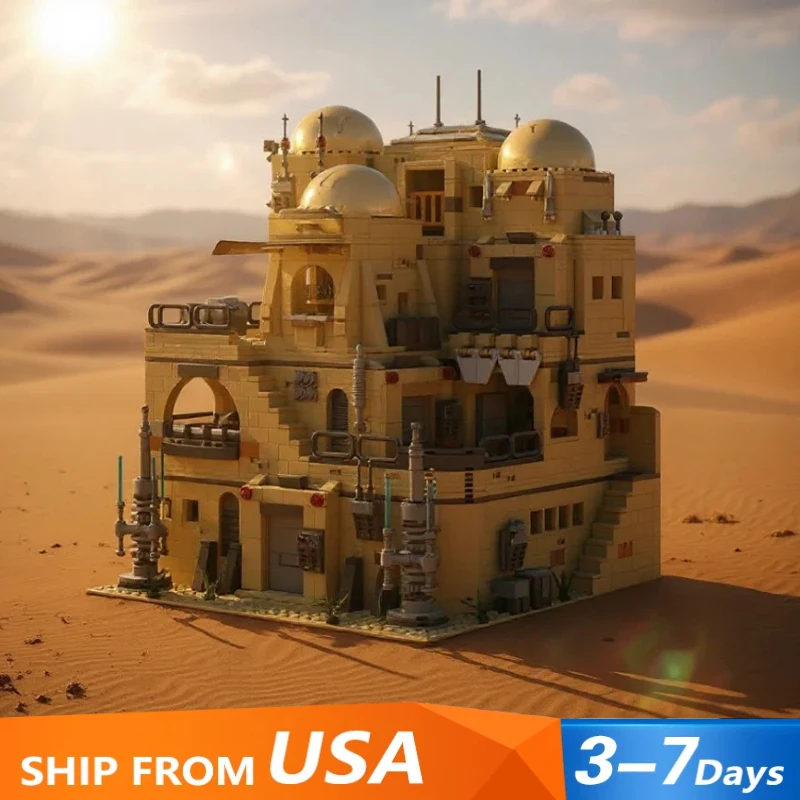 

2731PCS MOC Mos Eisley Tavern Building Blocks Star Movies Military Base Architectural Model Assembly Toys For Teens Adult Gift