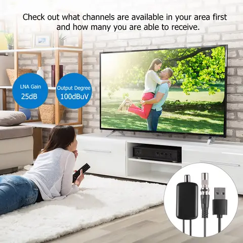 8 best sales TV-förstärkare signalförstärkare - №1