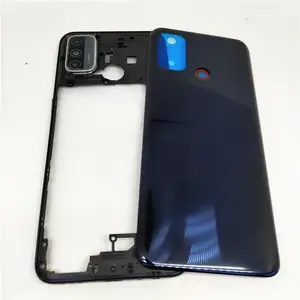 Bilashmart Housing Case OPPO A53S 2020 CPH2139 CPH2135 Middle Frame Cover+Battery Back Cover Rear Door Repair parts