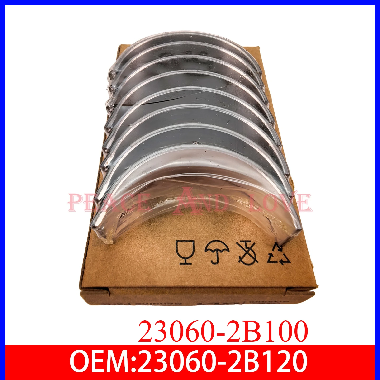 

23060-2B120 23060-2B100 STD Connecting Rod Bearing For 12-19 Hyundai KIA Turbo 1.6L 230602B100 230602B100