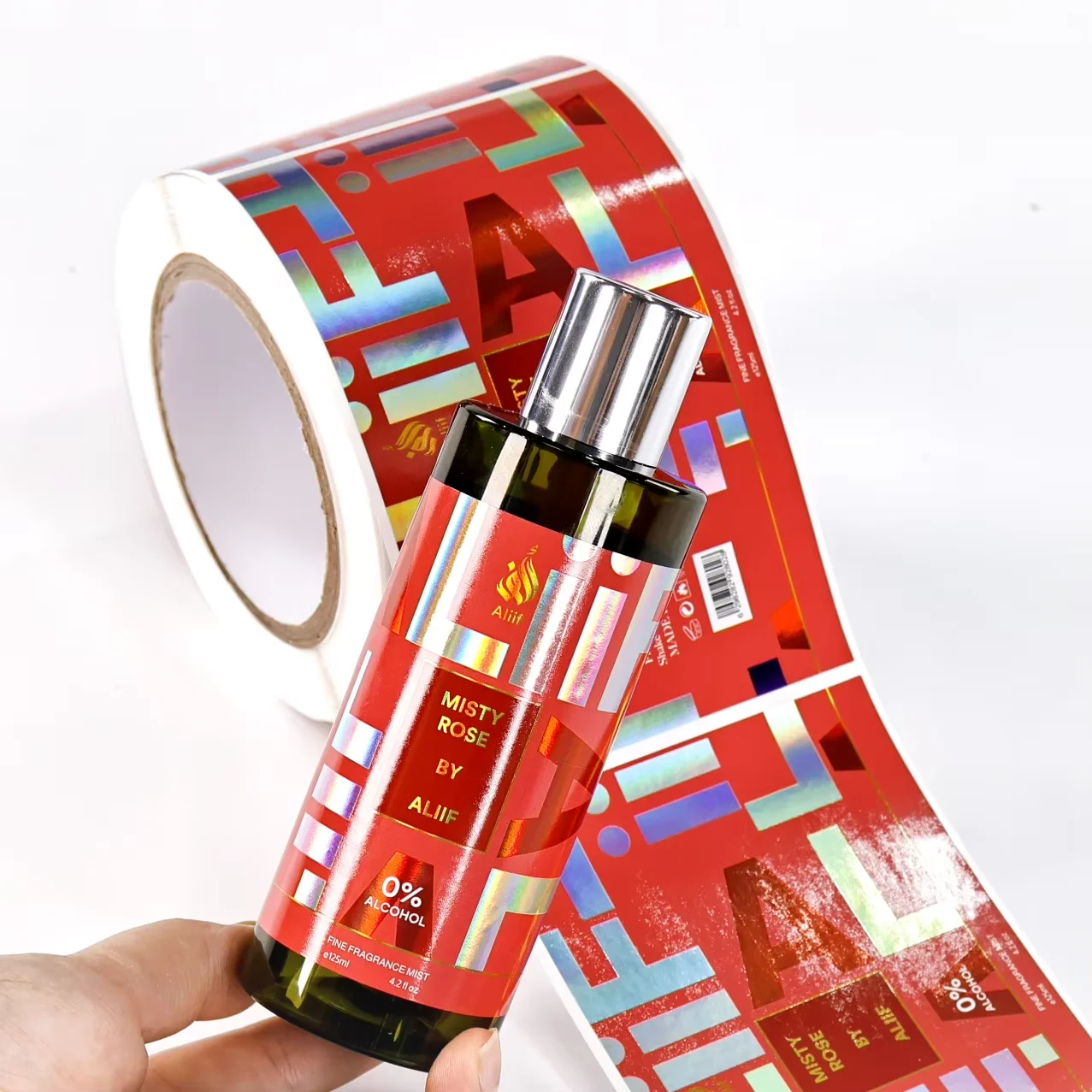Custom Labels｜Glossy Finish Bottle Stickers｜Premium Packaging Labels｜Cosmetic & Fragrance Use