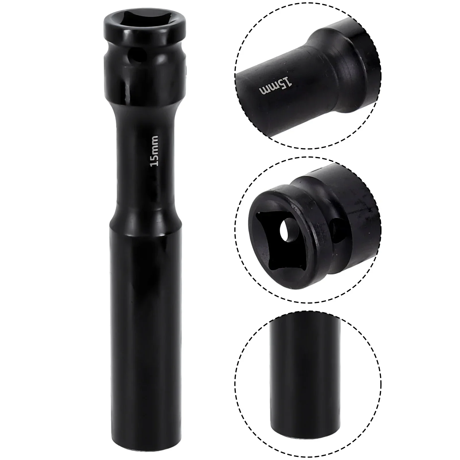 Imagem -05 - Drive Socket Wrench Hex Head Spanner Converter Cabeça de Soquete Profundo Ferramentas de Remoção de Pneus Adaptador 724 mm