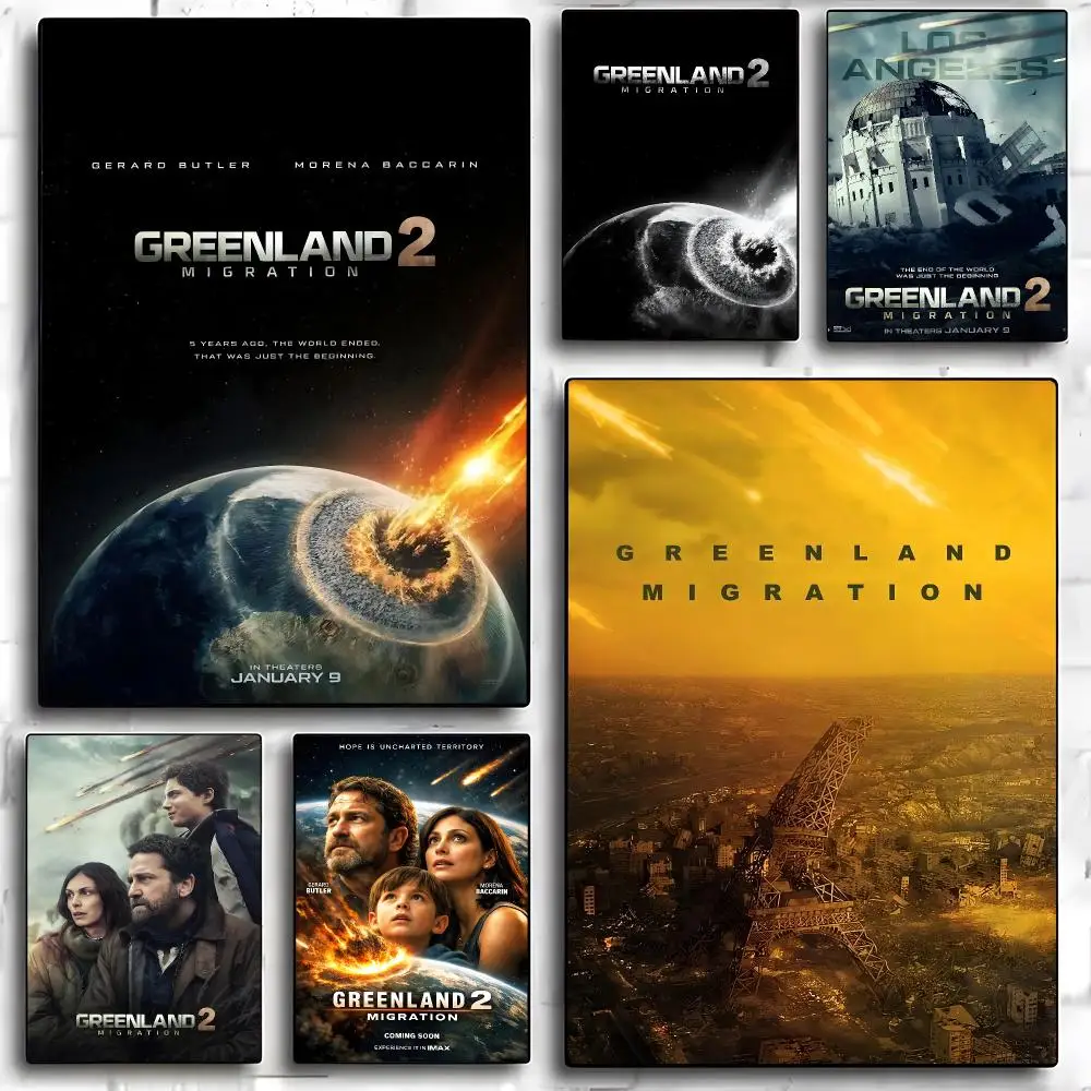 Movie Greenland Poster HD Art Sticky Wall Room Decor Home Waterproof Home Living Bar Aesthetic Decoration
