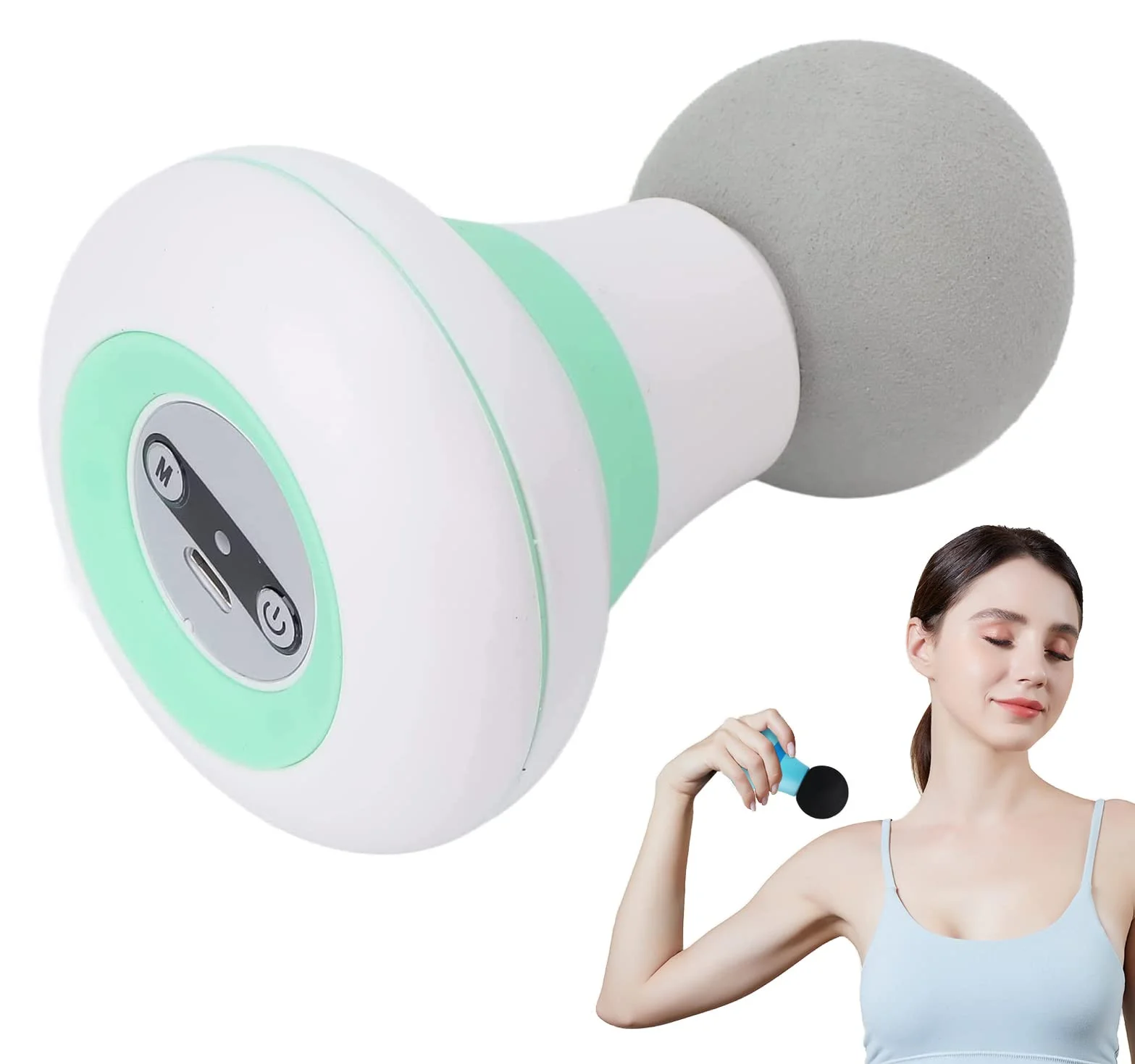 

Handheld Muscle Massager Mini Massage Gun with 6 Adjustment Modes for Neck Shoulder and Back Massage to Relax the Body