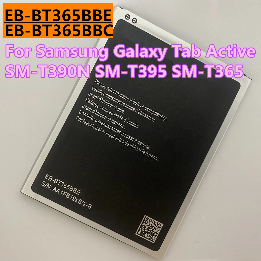 New EB-BT365BBC EB-BT365BBE 4450mAh for Samsung Galaxy Tab Active 2 8.0 SM-T390N SM-T390 SM-T395 SM-T365 SM-T360 4G Battery